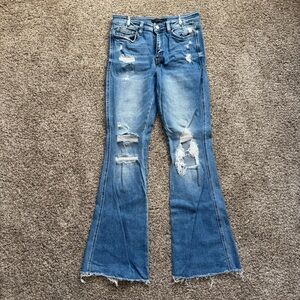 Flying Monkey blue high rise flare jeans Size 28